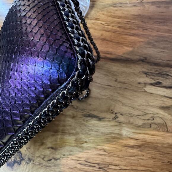 Chanel Metallic Mermaid Python Chain Around Crossbody Clutch Bag Authentic CoA - Picture 3 of 11